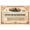 Image 1 : San Diego Land and Town Company Brown Stock   (85269)