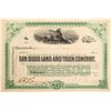 Image 1 : San Diego Land and Town Stock   (105489)