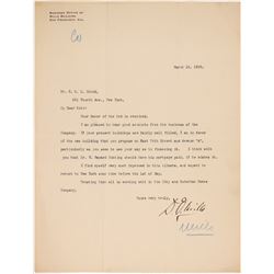 D O Mills Signed Letter   (106502)