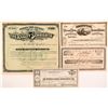 Image 1 : Four Different San Francisco Stock Certificates   (104362)