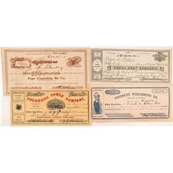 Four Different San Francisco Stock Certificates   (104363)