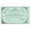Image 1 : Societe de Commerce de San-Francisco Stock Certificate (Gold Rush)   (104421)