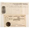 Image 1 : Lewiston Turnpike Stock & San Francisco Assay Receipt   (87451)