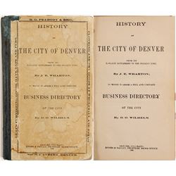 Senator H.M. Teller's Personal Copy of a Reprinted 1866 Denver Directory   (89359)