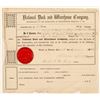 Image 1 : Sock Certificate / National Dock & Warehouse Co.    (105028)