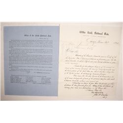 1864 Letter to Governor Nye re: Irish National Fair   (77666)