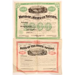 Two Early Nevada Bonds (Blasdel and Bradley Signatures)   (104479)