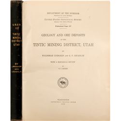 Tintic Mining District, Utah, Geology Survey   (105744)