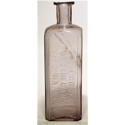 A. M. Cole Apothecary Bottle   (57731)