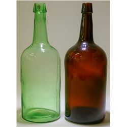 Whiskey Bottles/ DemiJohns / 2 items   (100599)