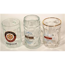 Beer Steins / German / 3 Items.   (89532)