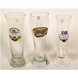 Beer Glasses / Germany & California / 3 Items.    (89526)