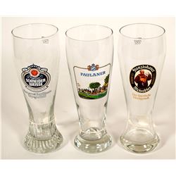 Beer Glasses / German / 3 Items.    (89525)