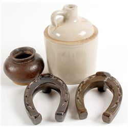 Whiskey Items and Chinese Pot/ 4 Items   (78823)