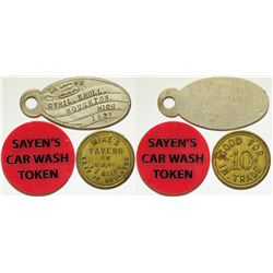 Tokens / From Michigan / 3 Pieces.   (105051)