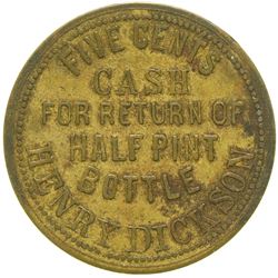 Henry Dickson Token   (101970)