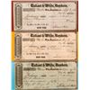 Image 1 : Three Tallant & Wilde, Seconds of Exchange, California Gold Rush   (67034)