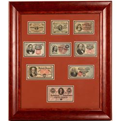 Framed Fractional Currency Collection   (108120)