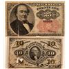 Image 1 : Paper Money / Fractional Currency/ 2 Items.   (105059)