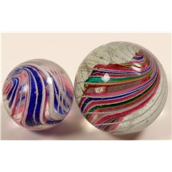 Marbles / Divided Core / 2 Items.    (108084)