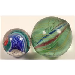 Marbles/ Solid Core  & Double Ribbon Core/ 2 Items..   (108059)