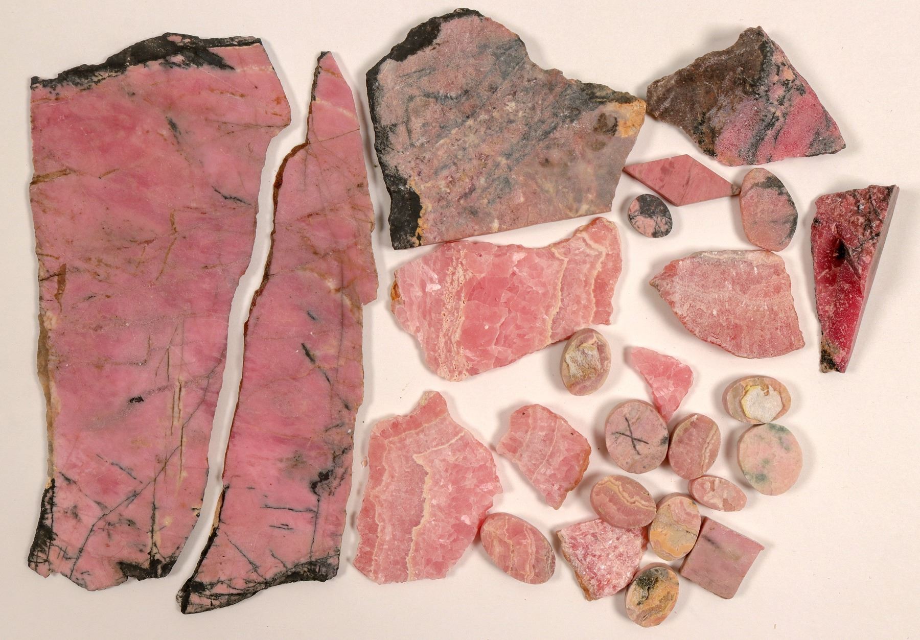 Rhondite and Rhodochrosite Specimens (104592) - Holabird Western ...