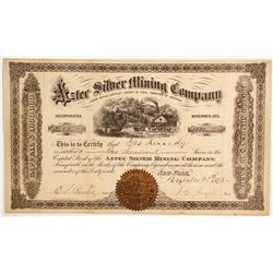 Aztec Silver Mining Company Stock   (88138)