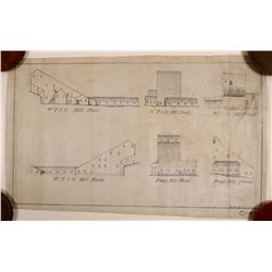 WYOD Mill Ink Drawing, c1890   (106451)