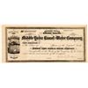 Image 1 : Middle Yuba Canal & Water Company Stock Signed by Judson   (107029)
