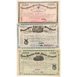 Plumas County, CA Mining Stocks (3)   (108187)