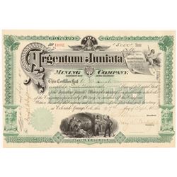 Argentum Juniata Stock Cert   (106641)