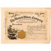 Image 1 : United Mines Company Stock Certificate   (104273)