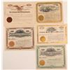 Image 1 : Five Different Cripple Creek Mining Stock Certificates   (107182)