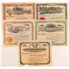 Image 1 : Five Different Cripple Creek Mining Stock Certificates   (107178)