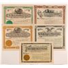 Image 1 : Five Different Cripple Creek Mining Stock Certificates   (107157)
