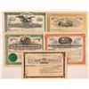 Image 1 : Five Different Cripple Creek Mining Stock Certificates   (104213)