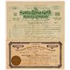 Image 1 : Santa Rosa Gold Mining Co. Stock Certificates   (104339)