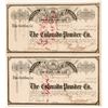 Image 1 : The Colorado Powder Company (Explosives) Stock Certificates   (104353)