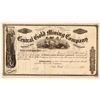 Image 1 : Central Gold Mining Company Stock Certificate   (107150)