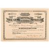 Image 1 : Gem Mining Company Stock Certificate   (104271)