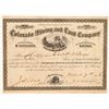 Image 1 : Colorado Mining & Land Company Stock Certificate   (104469)