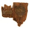 Image 1 : Two Colorado Historic Metal Plaques Still attached to Original Wood   (104504)