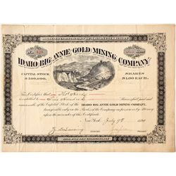 Idaho Big Annie Mining Company Stock   (86014)