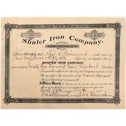 Shafer Iron Stock   (106343)