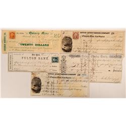 Quincy Mine Checks (5)   (106341)
