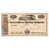 Image 1 : Sierra Silver Mining Company Stock Certificate --Genoa, Nevada Territory   (107045)