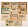 Image 1 : Ten Different Goldfield Mining Stock Certificates   (107087)
