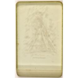 Vintage Etched Glass Mining Art   (106489)