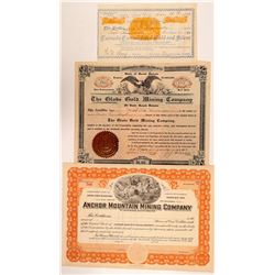 South Dakota Mining Stock Certs. (3)   (108152)