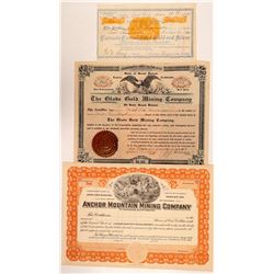 South Dakota Mining Stock Certs. (3)   (108152)